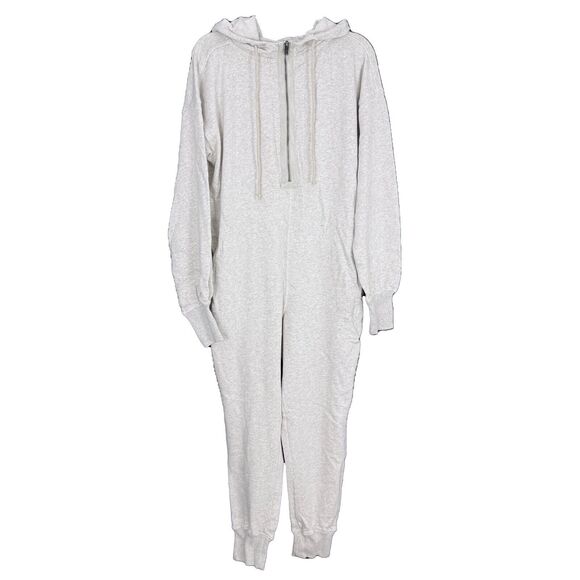 FREE PEOPLE FP Movement x Hatch Warm Up Jumpsuit S Maternity Heather Gray B66 - Picture 3 of 7